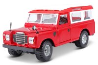Land Rover Series II 1/24 rot hochwertiges Modellauto mit...