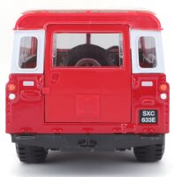 Land Rover Series II 1/24 rot hochwertiges Modellauto mit...