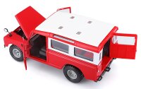 Land Rover Series II 1/24 rot hochwertiges Modellauto mit funktionierendem Steuer