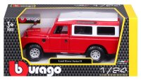 Land Rover Series II 1/24 rot hochwertiges Modellauto mit funktionierendem Steuer