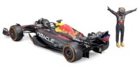 Red Bull F1 RB19 Verstappen 2023 1/24 Metallmodell mit Figur von Bburago