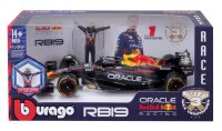 Red Bull F1 RB19 Verstappen 2023 1/24 Metallmodell mit Figur von Bburago