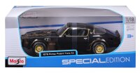 Maisto Pontiac Firebird Trans Am 1978 1/18 Modellauto schwarz detailgetreu