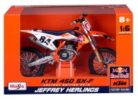 Red Bull KTM Supercross SX450 2018 Jeffrey Herlings 1:6 Modell