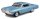 Chevrolet Impala 1964 1/24 Modellauto blau von Maisto lizenziert und detailgetreu