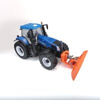 Maisto RC New Holland T8.320 Traktor mit Schneepflug 1:16 - Voll Funktionsfähig