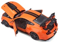 Ford Mustang Shelby GT500 2020 1/18 Orange Modellauto von Maisto