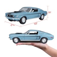 Ford Mustang GT Cobra 1968 Blue 1/18 Model Car by Maisto...
