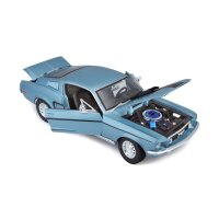 Ford Mustang GT Cobra 1968 Blau 1/18 Modellauto von Maisto lizenziert