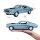Ford Mustang GT Cobra 1968 Blau 1/18 Modellauto von Maisto lizenziert