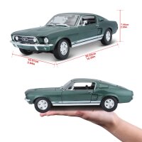 1967 Ford Mustang 1/18 Model Car Dark Green by Maisto...
