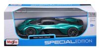 Aston Martin Valkyrie 2022 1/18 grün Modellauto von Maisto lizenziert und detailgetreu