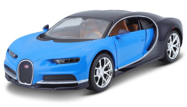 Maisto Bugatti Chiron 1/24 Modellauto blau detailgetreu lizenziert
