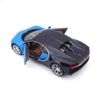 Maisto Bugatti Chiron 1/24 Scale Model Car Blue Licensed Detailed