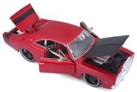 Dodge Charger R/T 1969 1/24 rot Modellauto von Maisto detailgetreu lizenziert