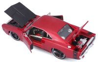 Dodge Charger R/T 1969 1/24 rot Modellauto von Maisto detailgetreu lizenziert