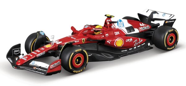 Ferrari F1 SF-25 1/43 Hamilton 2025 Bburago Detailgetreu in Plexiglas