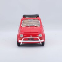 Fiat 500 L 1968 1/24 Rot Modellauto mit Öffnenden Türen und Steuer