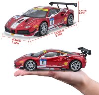 Ferrari Racing 488 Challenge 1/24 rot detailgetreues Modellauto aus Zinkguss
