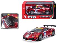 Ferrari Racing 488 Challenge 1/24 rot detailgetreues Modellauto aus Zinkguss