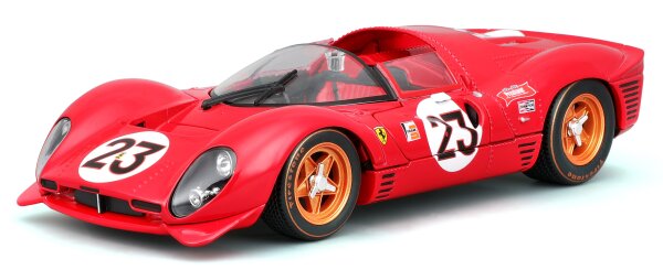 Ferrari Racing 330 P4 Daytona 1/24 rot detailgetreues Modellauto aus Zinkguss