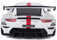 Porsche 911 RSR GT 1:24 Model Car White with Opening...