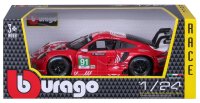 Porsche 911 RSR LM rot 1:24 Modellauto mit öffnenden Türen und Steuer