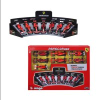 F1 7er-Set Displaykurve Ferrari 1/43 mit 7 Formel 1-Autos der Jahre 2010-2024
