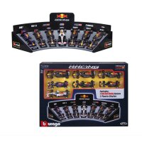 F1 7-Piece Display Curve Red Bull Racing 1:43 with 7...