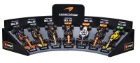 F1 7er-Set McLaren Displaykurve 1:43 mit 7 Formel 1-Autos...