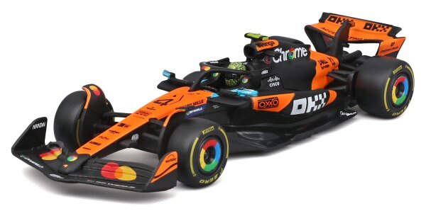 McLaren F1 MCL39 1/43 Lando Norris 2025 Bburago Modell in Plexiglas