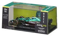 Aston Martin F1 AMR25 1/43 Alonso 2025 Bburago Modell mit Gravurschild