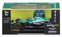 Aston Martin F1 AMR25 1/43 Alonso 2025 Bburago Modell mit Gravurschild