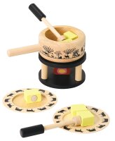 Nachhaltiges Fondue Set mit Teller und Gabeln für...