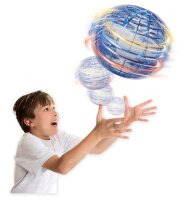 Tech Gyro Spinner Flying Ball blau mit LED und Fernbedienung für coole Tricks