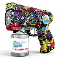 Cooler Graffiti Blaster von Magic Bubble mit 110 ml Seifenblasenflüssigkeit