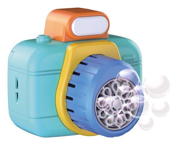 Coole Kamera mit Licht von Magic Bubble für unvergessliche Seifenblasenmomente