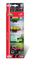 Maisto Farm 4er-Set Traktoren und Lieferwagen aus Metall...