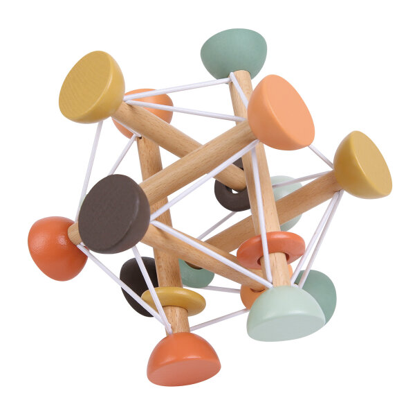 Maxi Flexi Greifling mit Rassel aus FSC-zertifiziertem Buchenholz für Babys