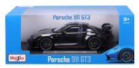 Porsche 911 GT3 2022 1/18 Black Model Car by Maisto Licensed and Detailed