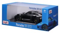 Porsche 911 GT3 2022 1/18 Black Model Car by Maisto Licensed and Detailed