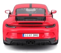Porsche 911 GT3 2022 1/18 Red Model Car by Maisto Licensed Detail