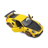 Porsche 911 GT2 RS 1/24 Scale Model Car Yellow by Maisto Licensed and Detailed