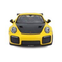 Porsche 911 GT2 RS 1/24 Scale Model Car Yellow by Maisto Licensed and Detailed