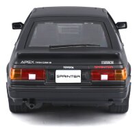 Toyota Sprinter Trueno AE86 1/24 Black Detailed Model Car by Maisto