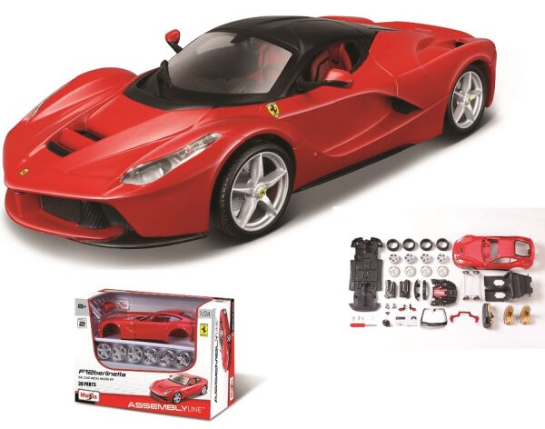 Ferrari LaFerrari 1/24 Bausatz rot Metallmodell mit Schraubenzubehör