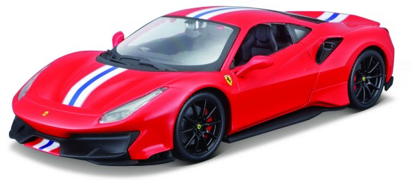 Ferrari 488 Pista 1/24 Bausatz rot Metallmodell mit Felgen und Schraubenzieher