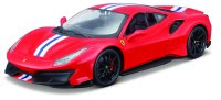 Ferrari 488 Pista 1/24 Bausatz rot Metallmodell mit...