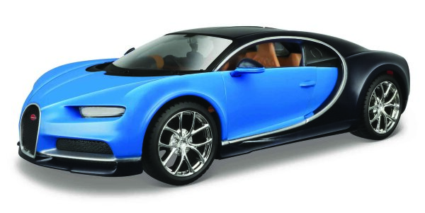 Bausatz 1/24 Bugatti Chiron blau Metallmodell mit Schraubenzubehör