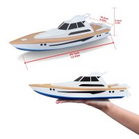 Maisto RC High Speed Super Yacht with 2 Propellers and Racing Controller
